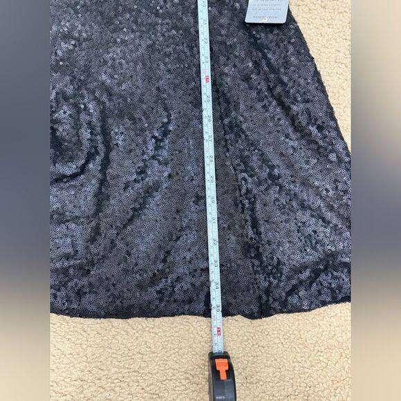 NWT Dress The Population 'ANNIE' Halter Sequin Black  Mini Open Back Dress Sz M - Picture 15 of 15